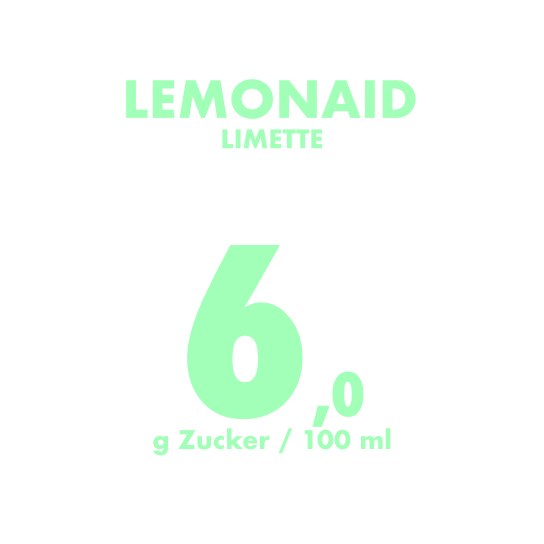 zuckergehalt lemonaid limette