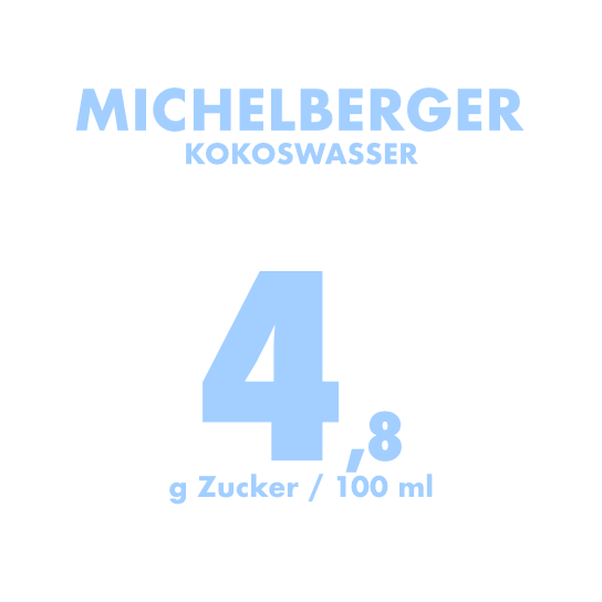 zuckergehalt michelberger kokoswasser